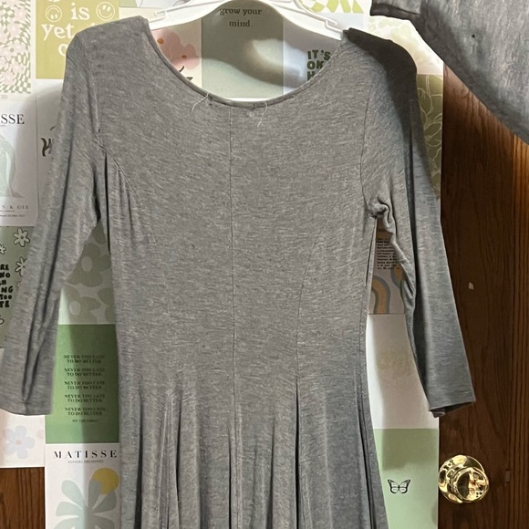 FOREVER 21 gray cotton mini dress - Picture 2 of 2